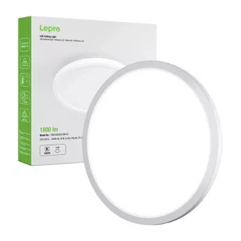 LEPRO 1500038 LED-plafondlamp 18W 1800lm 4000K neutraalwit IP54 opbouw