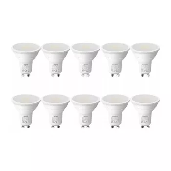 LEPRO 200081-DW-EU-10 GU10 LED-lamp, 4,5 W, 345 lm, 6500K daglichtwit, 100° stralingshoek, 10-pack