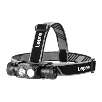 LEPRO 320018 Oplaadbare LED-hoofdlamp met bewegingssensor, 1000 lumen, USB-C-opladen, IPX4