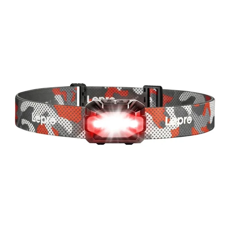 LEPRO 320023 300 lm oplaadbare hoofdlamp met roodlichtmodi