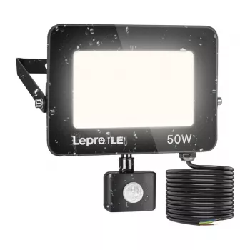 LEPRO 50W 5000K IP65 LED-schijnwerper met bewegingssensor