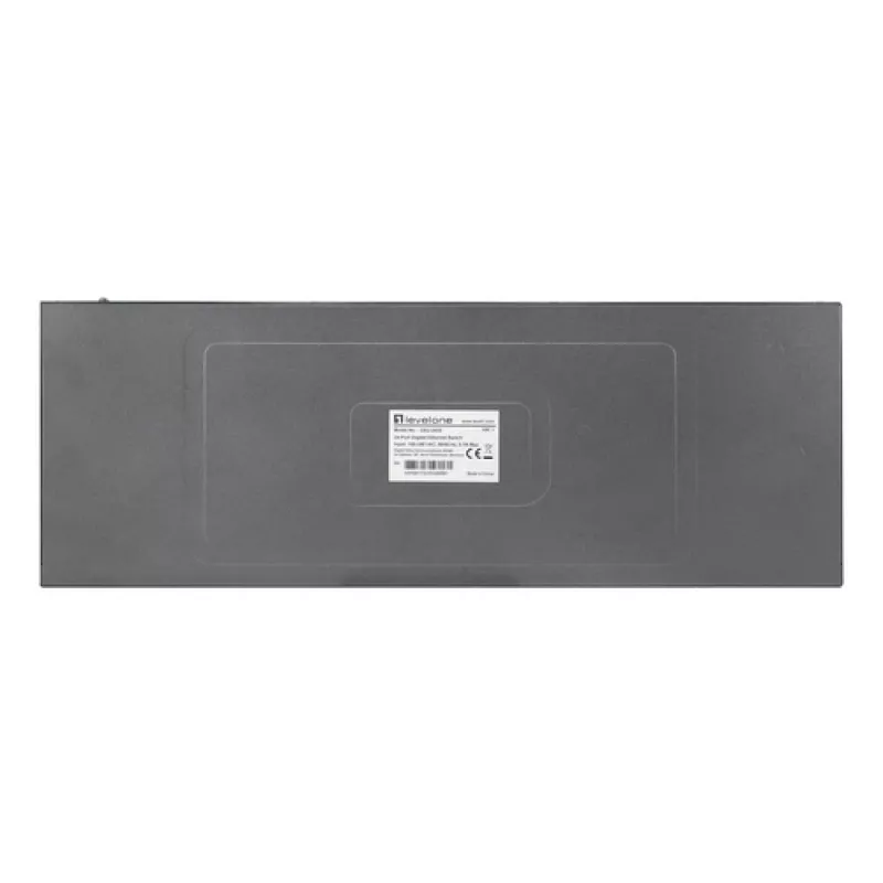 LevelOne GEU-2432 24-poorts Gigabit Ethernet switch, 4-mode DIP switch, 19 inch rackmount, unmanaged, metalen behuizing