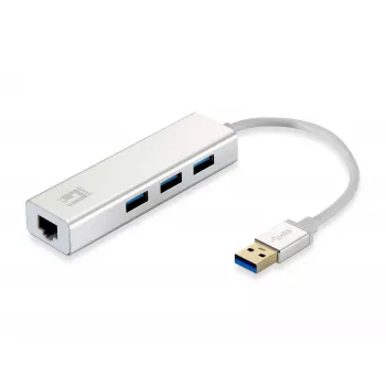LevelOne gigabit-adapter USB-A 3.0 naar RJ45 + 3x USB-A 3.0 1Gbps
