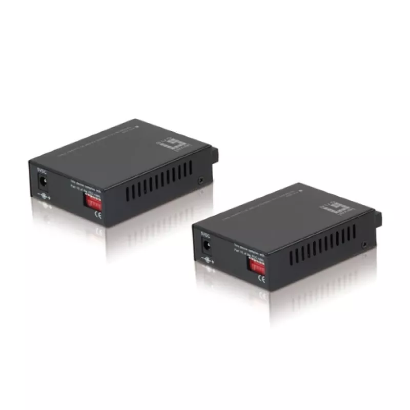 LevelOne mediaconverter RJ45 naar SC single-mode 1310/1550nm 20km