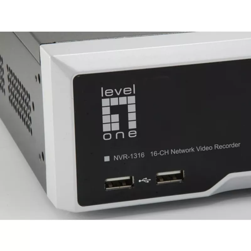 LevelOne NVR-1612 16-kanaals 12MP 4-bay netwerk videorecorder