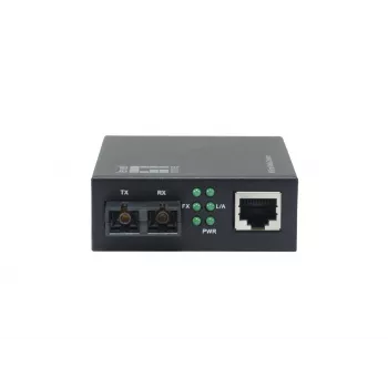 LevelOne Smart Gigabit RJ45-SC Media Converter, Multimode Fiber, 850 nm, 500 m, Compatibel met 19-inch Rack Mount Chassis, 1000 Mbit/s