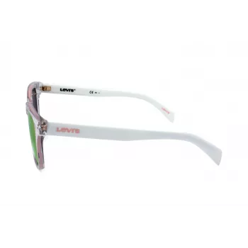 LEVI'S LV-1002-S-900 unisex rechthoek zonnebril zwart/grijs 53mm