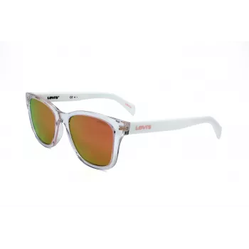 LEVI'S LV-1002-S-900 unisex rechthoek zonnebril zwart/grijs 53mm