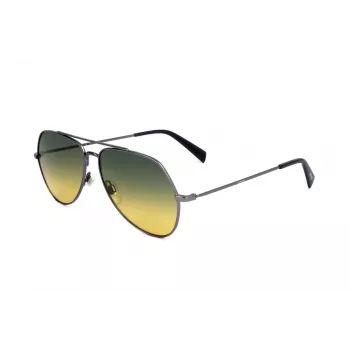 Levi's LV-1012-S-R80 unisex rechthoekige zonnebril Havana/bruin 57mm