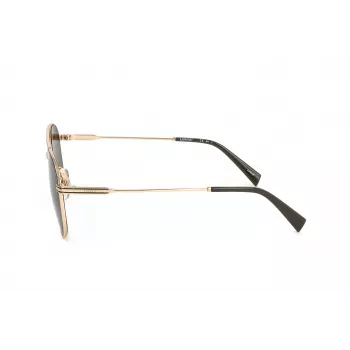 LEVI'S LV-1013-S-J5G unisex rechthoekzonnebril - zwart montuur, grijze glazen, 54 mm