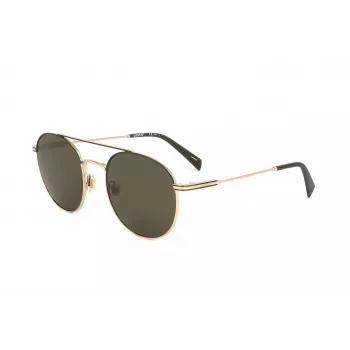 LEVI'S LV-1013-S-J5G unisex rechthoekzonnebril - zwart montuur, grijze glazen, 54 mm