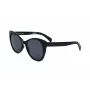 LEVI'S LV-1015-S-807 dames vierkante zonnebril - zwart montuur, grijze glazen, UV400-bescherming
