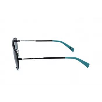 LEVI'S LV-1018-S-807 unisex zonnebril, zwart montuur, grijze glazen, 59 mm