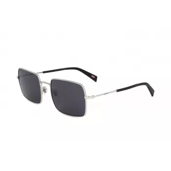 LEVI'S LV-1019-S-IR unisex zonnebril - zwart montuur, grijze glazen, 57 mm