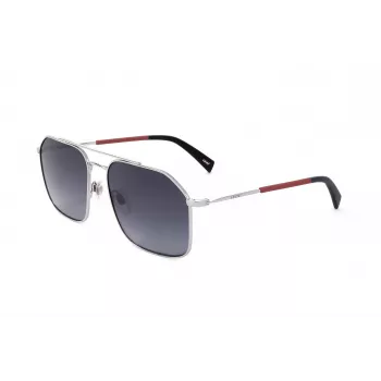 Levi's LV-1021-S-RD unisex zonnebril - zwart montuur, grijze glazen, 58 mm