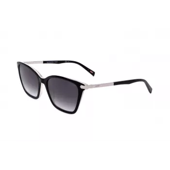 LEVI'S LV-5017-S-80S dameszonnebril, vierkant, grijze glazen, 55 mm