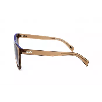 LEVI'S LV1023S09GB unisex zonnebril - mat zwart montuur, grijze glazen, 53 mm