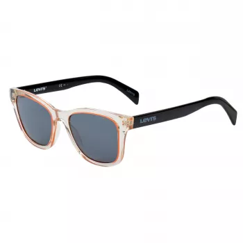 LEVIS LV1002S40GF3I unisex zonnebril - zwart montuur, grijze glazen, 53 mm