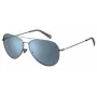 LEVIS unisex zonnebril LV1006SD3XG02 square black frame grey polarized lens 60/17/145 mm