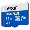 Lexar BLUE PLUS microSDHC-geheugenkaart 32 GB, C10 A1 U3 V10