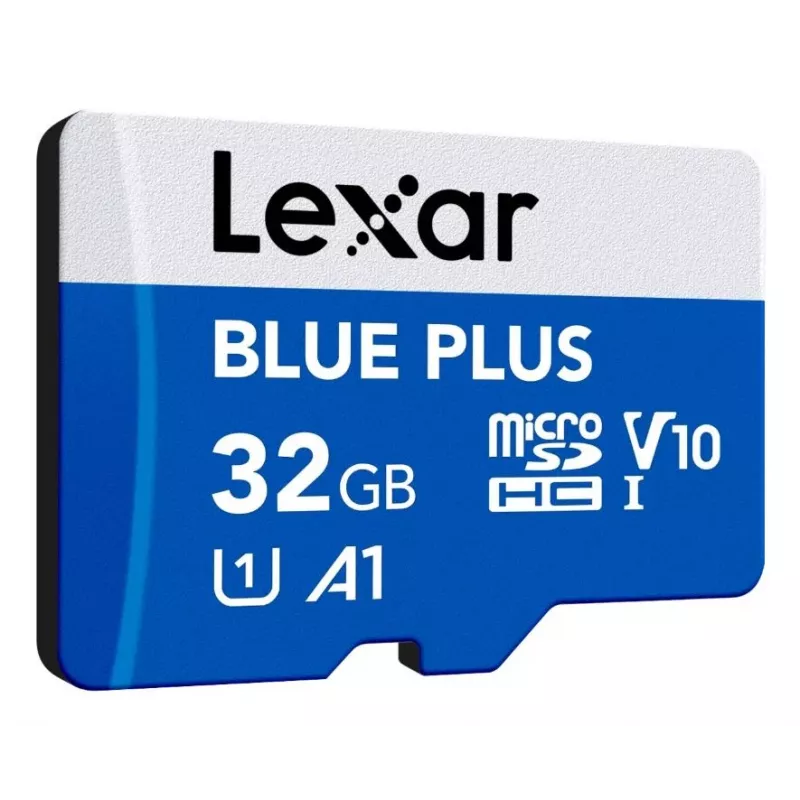Lexar BLUE PLUS microSDHC-geheugenkaart 32 GB, C10 A1 U3 V10