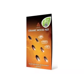 LEXIP gaming MO42 V2 muisvoetjes - aluminosilicaatglas, 20-pack, transparant