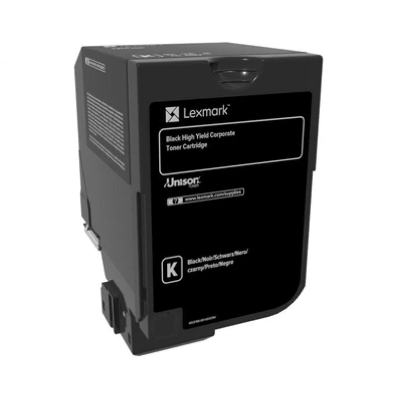 Lexmark 74C2HKE Zwarte tonercartridge met hoge capaciteit