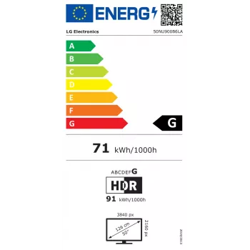LG 50NU900B6LA 50 inch NanoCell LED 4K UHD Smart TV met α7 Gen3 AI-processor, webOS, Dolby Vision IQ, 120Hz, PVR