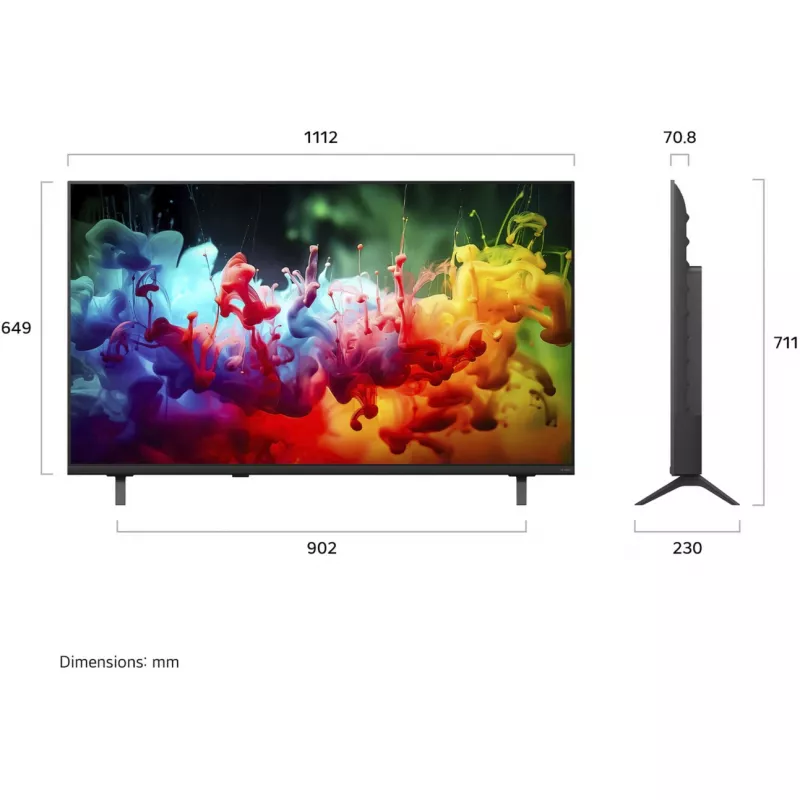 LG 50QNED7EB3C 50-inch QNED 4K smart-tv met α5 Gen5 AI-processor en webOS
