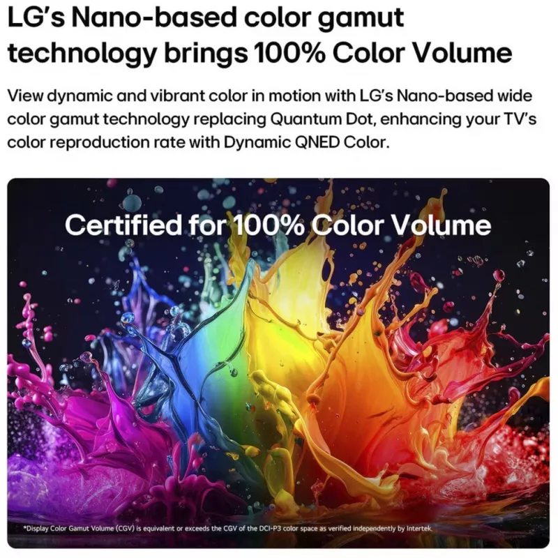 LG 50QNED7EB3C 50-inch QNED 4K smart-tv met α5 Gen5 AI-processor en webOS