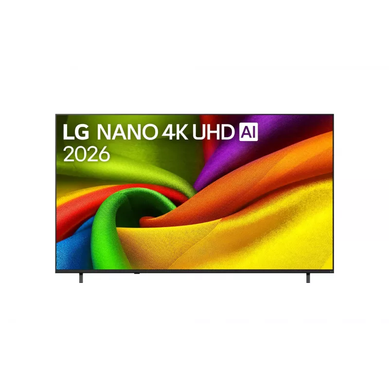 LG 85NU800B3LA 85 inch 4K UHD smart tv met webOS, AI-processor, zwart