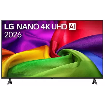 LG 85NU800B3LA 85 inch 4K UHD smart tv met webOS, AI-processor, zwart