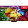 LG 86MRGB87B3B 86 inch 4K UHD smart-tv met Mini-LED (Mini-RGB) technologie, webOS 23, α7 AI-processor 4K Gen6, zwart
