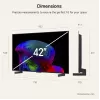 LG Electronics OLED42C6ELB 42-inch 4K OLED-televisie, zwart, 120 Hz, triple-tuner, webOS smart-tv