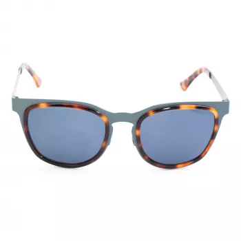 LGR GLOR-BLUE39 unisex zonnebril 49/22/145 mm blauwe glazen zwart montuur