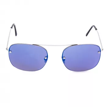 LGR Maas unisex zonnebril zilver grijs 54/18/145 mm