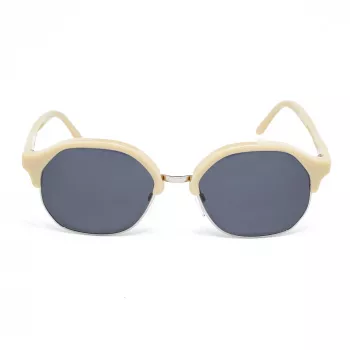 LGR ZANZIBARIVO40 unisex rechthoekige zonnebril 50/12/135 mm handgemaakt in Italië UV400