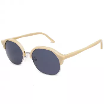 LGR ZANZIBARIVO40 unisex rechthoekige zonnebril 50/12/135 mm handgemaakt in Italië UV400