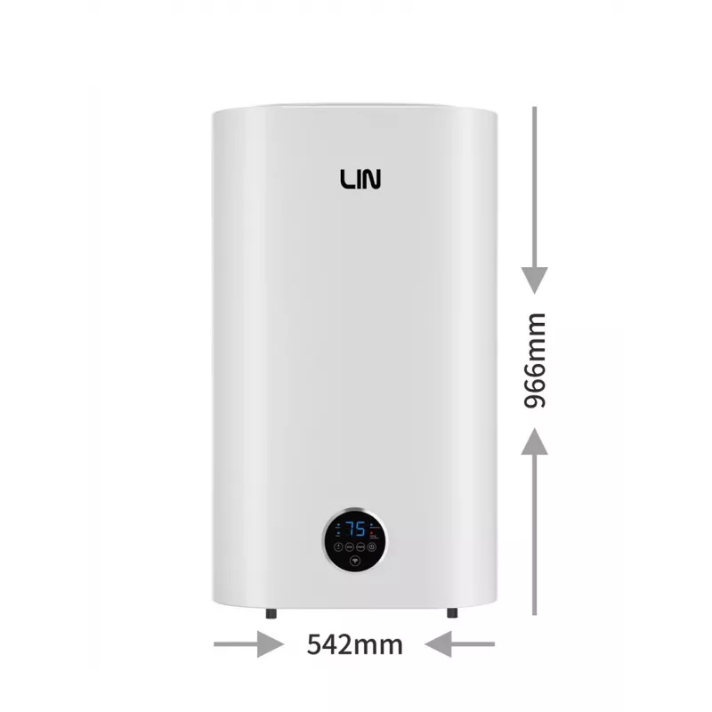 LIN LIFVD1SMWH 80L universele elektrische boiler, wit, Wi-Fi