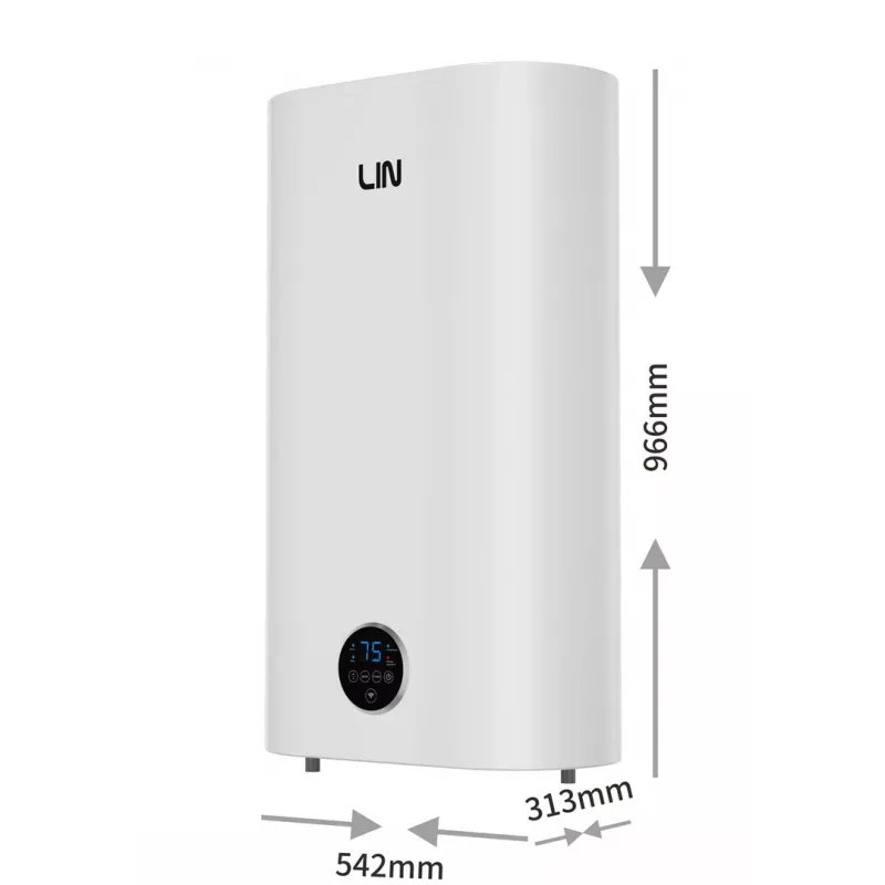 LIN LIFVD1SMWH 80L universele elektrische boiler, wit, Wi-Fi