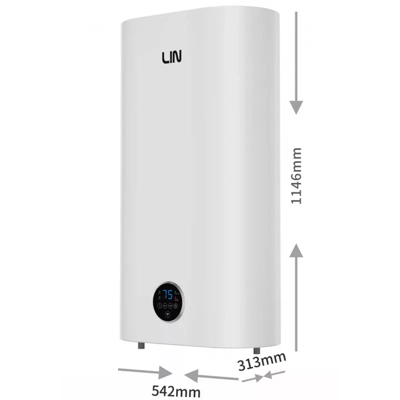 LIN LIFVD1SMWH 100L universele elektrische boiler, wit, Wi-Fi