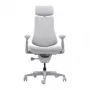 LiberNovo Omni Dynamic ergonomische bureaustoel, grijs, mesh, 45 cm zithoogte, 3D-verstelbare armleuningen, 120 kg belastbaar