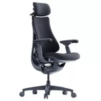 LiberNovo Omni ergonomische bureaustoel met actieve rugleuning en massagefunctie, zwart