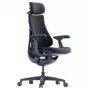 LiberNovo Omni ergonomische bureaustoel met actieve rugleuning en massagefunctie, zwart