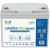 LiFePO4-accu Volt Polska PRO SMART 12,8 V 100 Ah (150 A) BMS BLUETOOTH + VERWARMINGSPAD