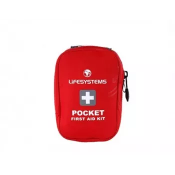 Lifesystems Pocket First Aid Kit – compacte 16-delige reis-EHBO-set met ripstop nylon tas, rood