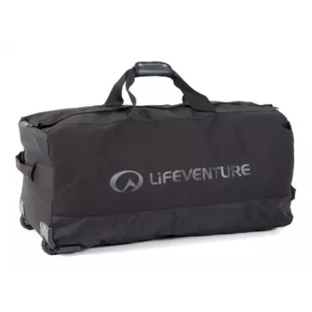 Lifeventure 120L expeditietas met wielen en all-terrain wielen, zwart