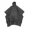 Lifeventure reis-regenponcho – waterdicht ripstop-nylon, zwart, one size