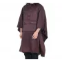 Lifeventure waterdichte poncho in Blackcurrant – ripstop nylon met capuchon