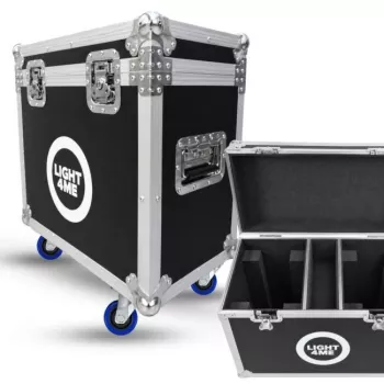 LIGHT4ME 150 SPOT RING CASE 2IN1 flightcase voor 2 moving heads